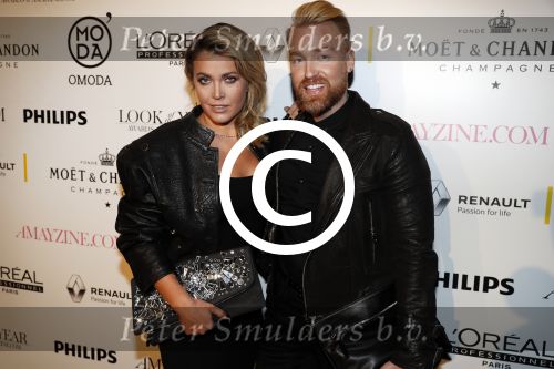 Amsterdam 25 januari 2017 
Amayzine awards in de westerkerk. Charlotte Heitinga met Dominique Samuel