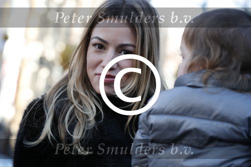 Amsterdam 19 januari 2017 
Christie Bokma met een vriendin en het kindje van vriendin in amsterdam zuid.
