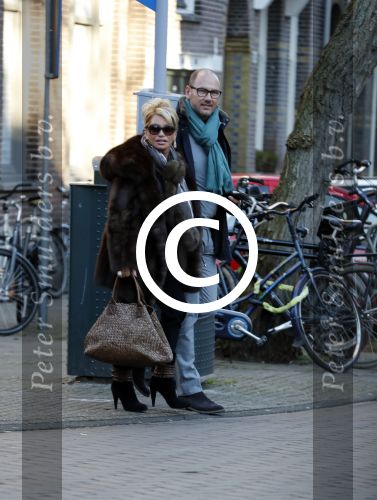Amsterdam 19 januari 2017 
Connie Witteman met partner Eugene v Dun op de cornelis schuytstraat
