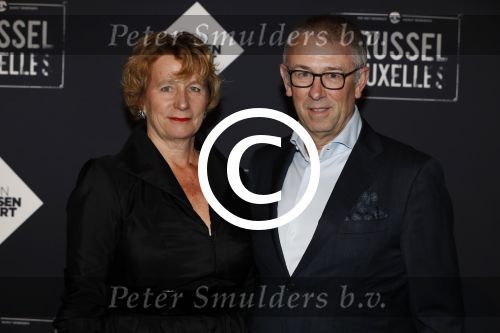 Amsterdam 19 januari 2017.
Premiere Brussel in de beurs van Berlage.
Eelco Blok (CEO Raad van BNestuur KPN) en partner