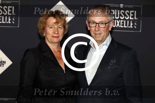 Amsterdam 19 januari 2017.
Premiere Brussel in de beurs van Berlage.
Eelco Blok (CEO Raad van BNestuur KPN) en partner