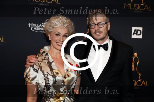 Utrecht 12 januari 2017
Uitreiking musical awards in het beatrixtheater.
Ellen Evers en partner John Kriek