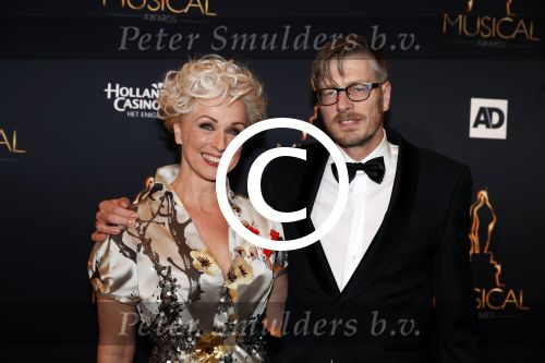 Utrecht 12 januari 2017
Uitreiking musical awards in het beatrixtheater.
Ellen Evers en partner John Kriek