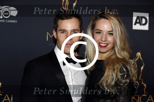 Utrecht 12 januari 2017
Uitreiking musical awards in het beatrixtheater.
Ellen Evers en partner John Kriek
