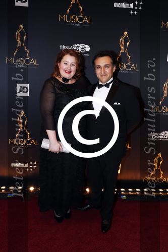 Utrecht 12 januari 2017
Uitreiking musical awards in het beatrixtheater.
Eva v d Gucht en partner Naftali Wattilete