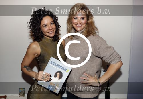 Amsterdam 12 januari 2017
Boekpresentatie Fajah Lourens  my killerbody 2. fajah met Lieke v Lexmond (zwanger)