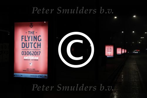 Amsterdam 23 januari 2017  
abri / reclame van flying dutch
