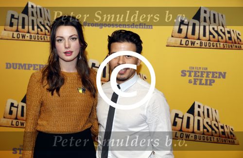 Amsterdam 23 januari 2017  
Premere Ron Goossens low budget stuntman in pathe arena. GÃ©za Weisz en Gaite Jansen