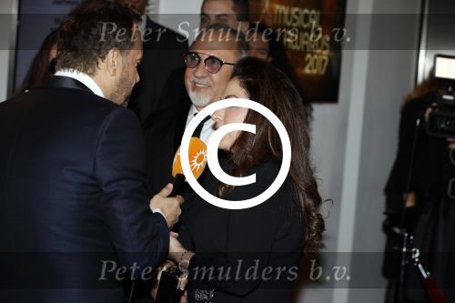 Utrecht 12 januari 2017
Uitreiking musical awards in het beatrixtheater. Gloria Estefan met man Emilio