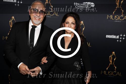 Utrecht 12 januari 2017
Uitreiking musical awards in het beatrixtheater. Gloria Estefan met man Emilio en