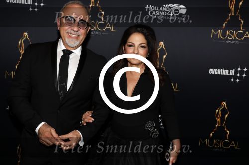 Utrecht 12 januari 2017
Uitreiking musical awards in het beatrixtheater. Gloria Estefan met man Emilio en