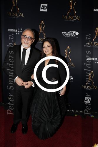 Utrecht 12 januari 2017
Uitreiking musical awards in het beatrixtheater. Gloria Estefan met man Emilio en