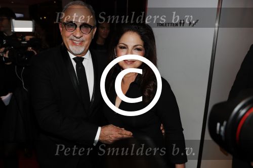 Utrecht 12 januari 2017
Uitreiking musical awards in het beatrixtheater. Gloria Estefan met man Emilio en