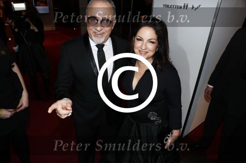 Utrecht 12 januari 2017
Uitreiking musical awards in het beatrixtheater. Gloria Estefan met man Emilio en