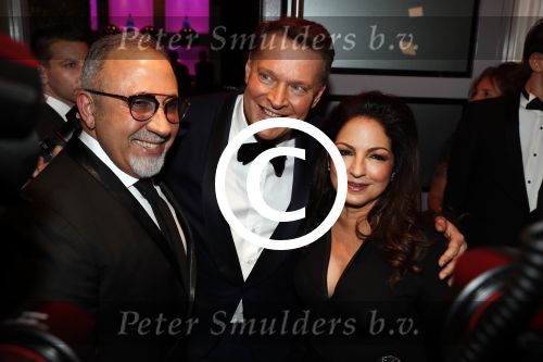 Utrecht 12 januari 2017
Uitreiking musical awards in het beatrixtheater. Gloria Estefan met man Emilio en Albert Verlinde