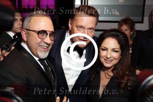 Utrecht 12 januari 2017
Uitreiking musical awards in het beatrixtheater. 
Gloria Estefan met man Emilio en Albert Verlinde