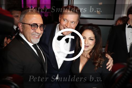 Utrecht 12 januari 2017
Uitreiking musical awards in het beatrixtheater. 
Gloria Estefan met man Emilio en Albert Verlinde