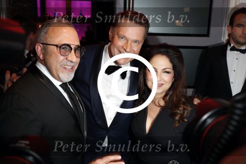 Utrecht 12 januari 2017
Uitreiking musical awards in het beatrixtheater. 
Gloria Estefan met man Emilio en Albert Verlinde