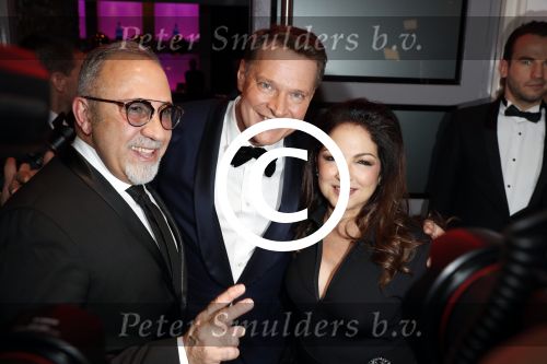 Utrecht 12 januari 2017
Uitreiking musical awards in het beatrixtheater. 
Gloria Estefan met man Emilio en Albert Verlinde