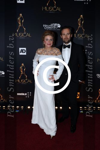 Utrecht 12 januari 2017
Uitreiking musical awards in het beatrixtheater.
Guy Clemens en partner Rosa Reuten