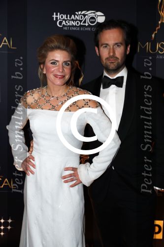Utrecht 12 januari 2017
Uitreiking musical awards in het beatrixtheater.
Guy Clemens en partner Rosa Reuten