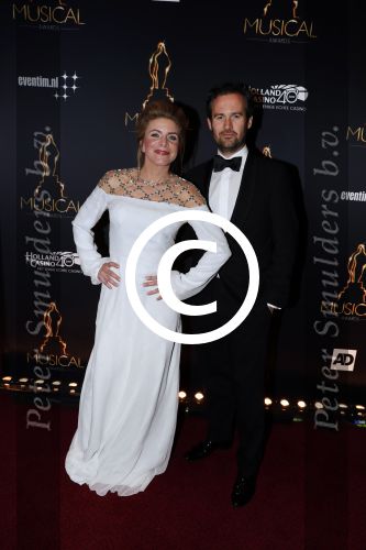Utrecht 12 januari 2017
Uitreiking musical awards in het beatrixtheater.
Guy Clemens en partner Rosa Reuten