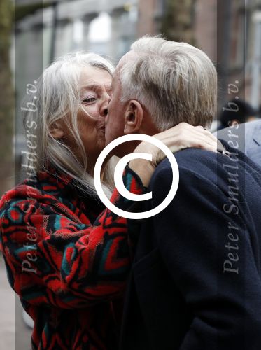 Amsterdam 29 januari 2017 
Surprise party Harry Mens vanwege zijn 70e verjaardag. Het werd gevierd op het leidse plein. Harry met zijn nieuwe oude vriendin Juul