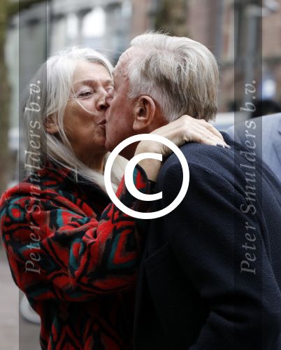 Amsterdam 29 januari 2017 
Surprise party Harry Mens vanwege zijn 70e verjaardag. Het werd gevierd op het leidse plein. Harry met zijn nieuwe oude vriendin Juul