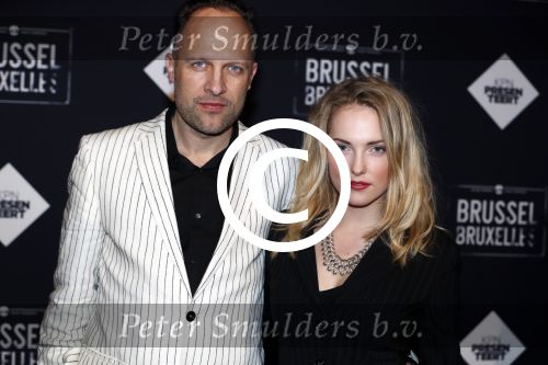 Amsterdam 19 januari 2017.
Premiere Brussel in de beurs van Berlage. Hugo Metsers met vriendin