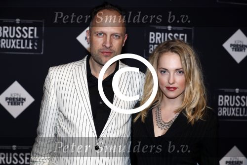 Amsterdam 19 januari 2017.
Premiere Brussel in de beurs van Berlage. Hugo Metsers met vriendin