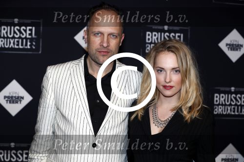 Amsterdam 19 januari 2017.
Premiere Brussel in de beurs van Berlage. Hugo Metsers met vriendin