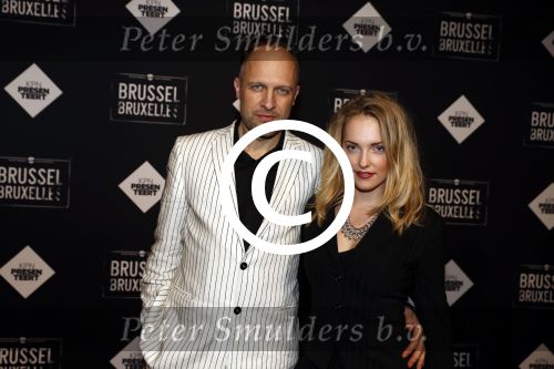 Amsterdam 19 januari 2017.
Premiere Brussel in de beurs van Berlage. Hugo Metsers met vriendin