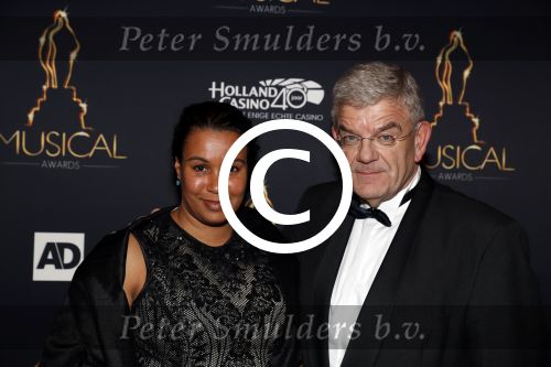 Utrecht 12 januari 2017
Uitreiking musical awards in het beatrixtheater.
Burgemeester van Utrecht Jan v Zanen met vriendin