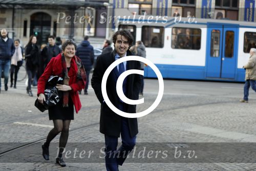 Amsterdam 17 januari 2017
Nieuwjaarsreceptie Koning Willem Alexander en Koningin Maxima in het paleis op de dam. Jesse Klaver