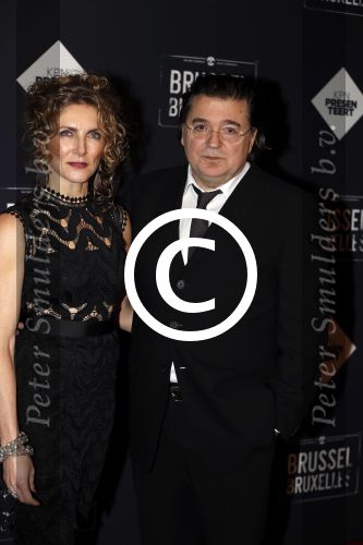 Amsterdam 19 januari 2017.
Premiere Brussel in de beurs van Berlage. Leon de Winter met zijn vrouw Jessica Durlacher