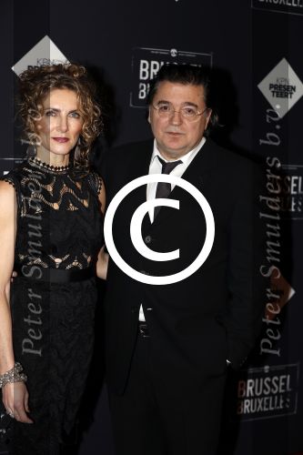 Amsterdam 19 januari 2017.
Premiere Brussel in de beurs van Berlage. Leon de Winter met zijn vrouw Jessica Durlacher