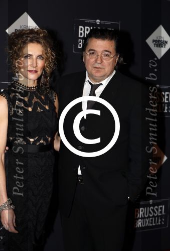 Amsterdam 19 januari 2017.
Premiere Brussel in de beurs van Berlage. Leon de Winter met zijn vrouw Jessica Durlacher