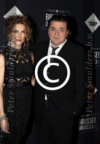Amsterdam 19 januari 2017.
Premiere Brussel in de beurs van Berlage. Leon de Winter met zijn vrouw Jessica Durlacher