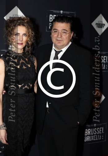 Amsterdam 19 januari 2017.
Premiere Brussel in de beurs van Berlage. Leon de Winter met zijn vrouw Jessica Durlacher