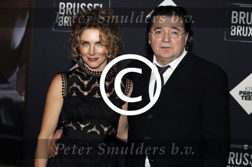 Amsterdam 19 januari 2017.
Premiere Brussel in de beurs van Berlage. Leon de Winter met zijn vrouw Jessica Durlacher