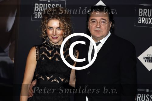 Amsterdam 19 januari 2017.
Premiere Brussel in de beurs van Berlage. Leon de Winter met zijn vrouw Jessica Durlacher