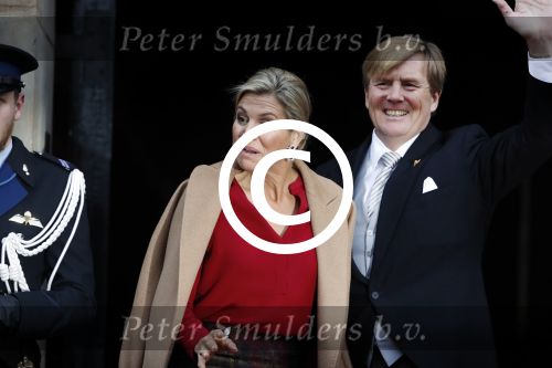 Amsterdam 18 januari 2017 
2e dag van nieuwjaarsreceptie Koning Willem Alexander en Koningion Maxima in paleis op de dam. Ook prinses Beatrix in aanwezig