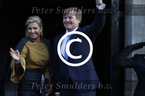 Amsterdam 17 januari 2017
Nieuwjaarsreceptie Koning Willem Alexander en Koningin Maxima in het paleis op de dam.