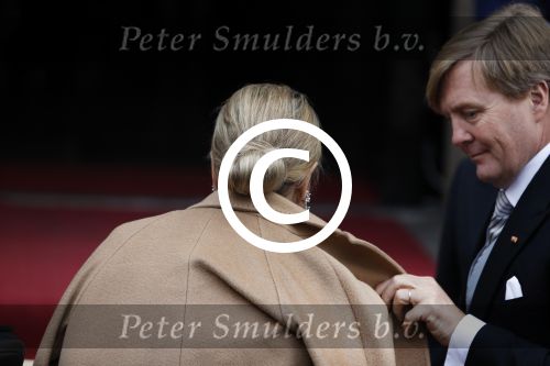 Amsterdam 18 januari 2017 
2e dag van nieuwjaarsreceptie Koning Willem Alexander en Koningion Maxima in paleis op de dam. Ook prinses Beatrix in aanwezig