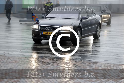 Utrecht 24 januari 2017
Koningin Maxima opent  de Nationale Onderwijstentoonstelling in de Jaarbeurs in Utrecht. Jet Bussemaker en burgemeester Jan v Zanen zijn ook aanwezig. audi A8 van Maxima met politiebegeleiding