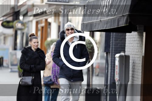 Amsterdam 28 januari 2017 
Lange Frans met zijn (ex) vrouw Danielle v Aalderen in amsterdam zuid