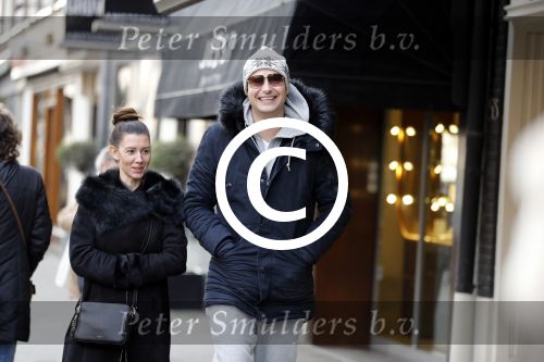 Amsterdam 28 januari 2017 
Lange Frans met zijn (ex) vrouw Danielle v Aalderen in amsterdam zuid