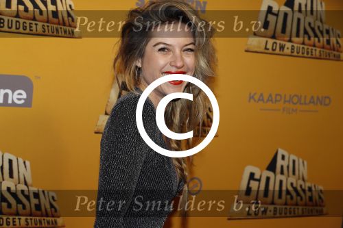 Amsterdam 23 januari 2017  
Premere Ron Goossens low budget stuntman in pathe arena. lauren Verster betrapt met vriend