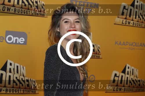 Amsterdam 23 januari 2017  
Premere Ron Goossens low budget stuntman in pathe arena. lauren Verster betrapt met vriend