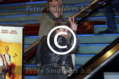 Amsterdam 23 januari 2017  
Premere Ron Goossens low budget stuntman in pathe arena. lauren Verster betrapt met vriend